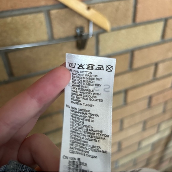 Reiss Lois Mid Rise Denim Shorts Front Pocket Light Wash Jean Women’s Size 10 - Picture 6 of 6